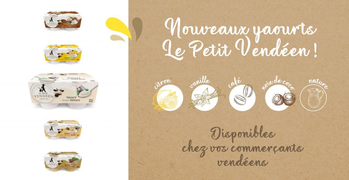 La gamme  de yaourts Le Petit Vendéen s'étoffe