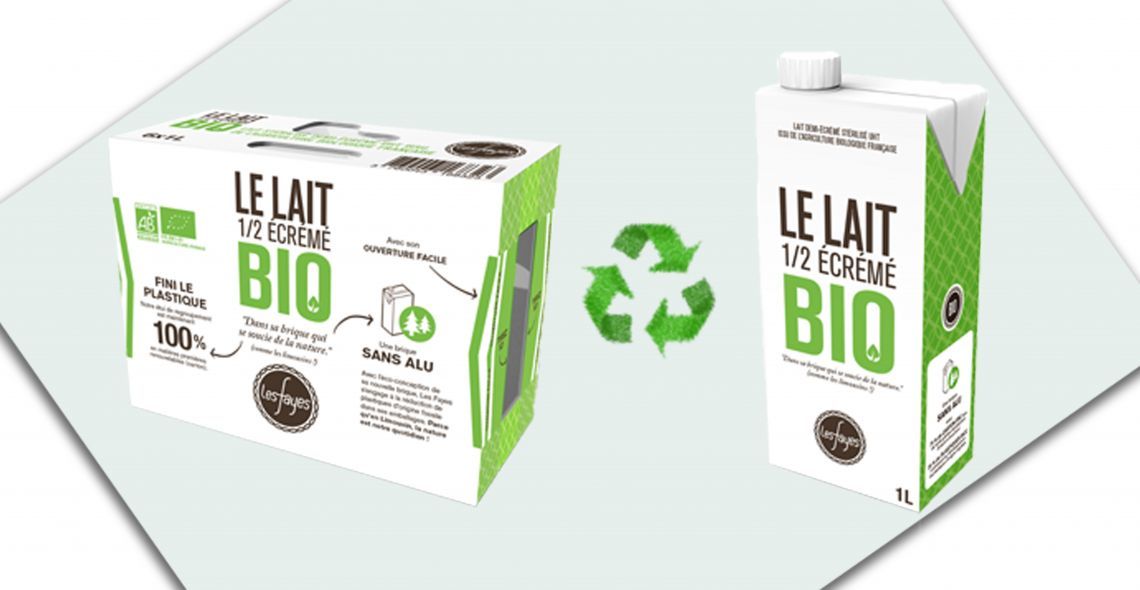 Une brique de lait bio plus écolo !